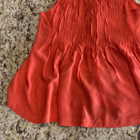 MaEVe dark orange rayon button tank - Picture 6 of 7